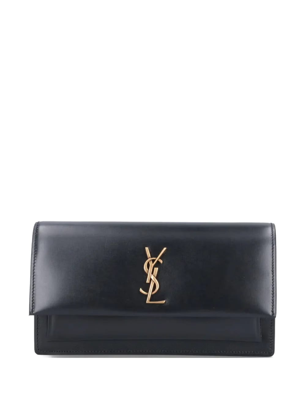 logo-plaque chain-strap clutch bag
