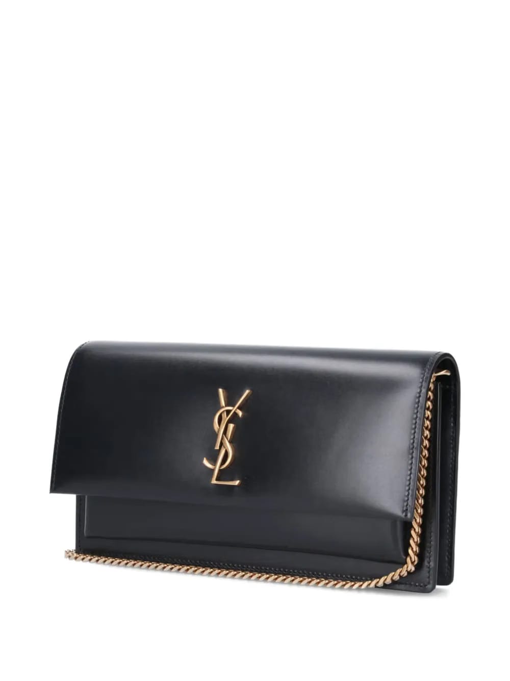 logo-plaque chain-strap clutch bag