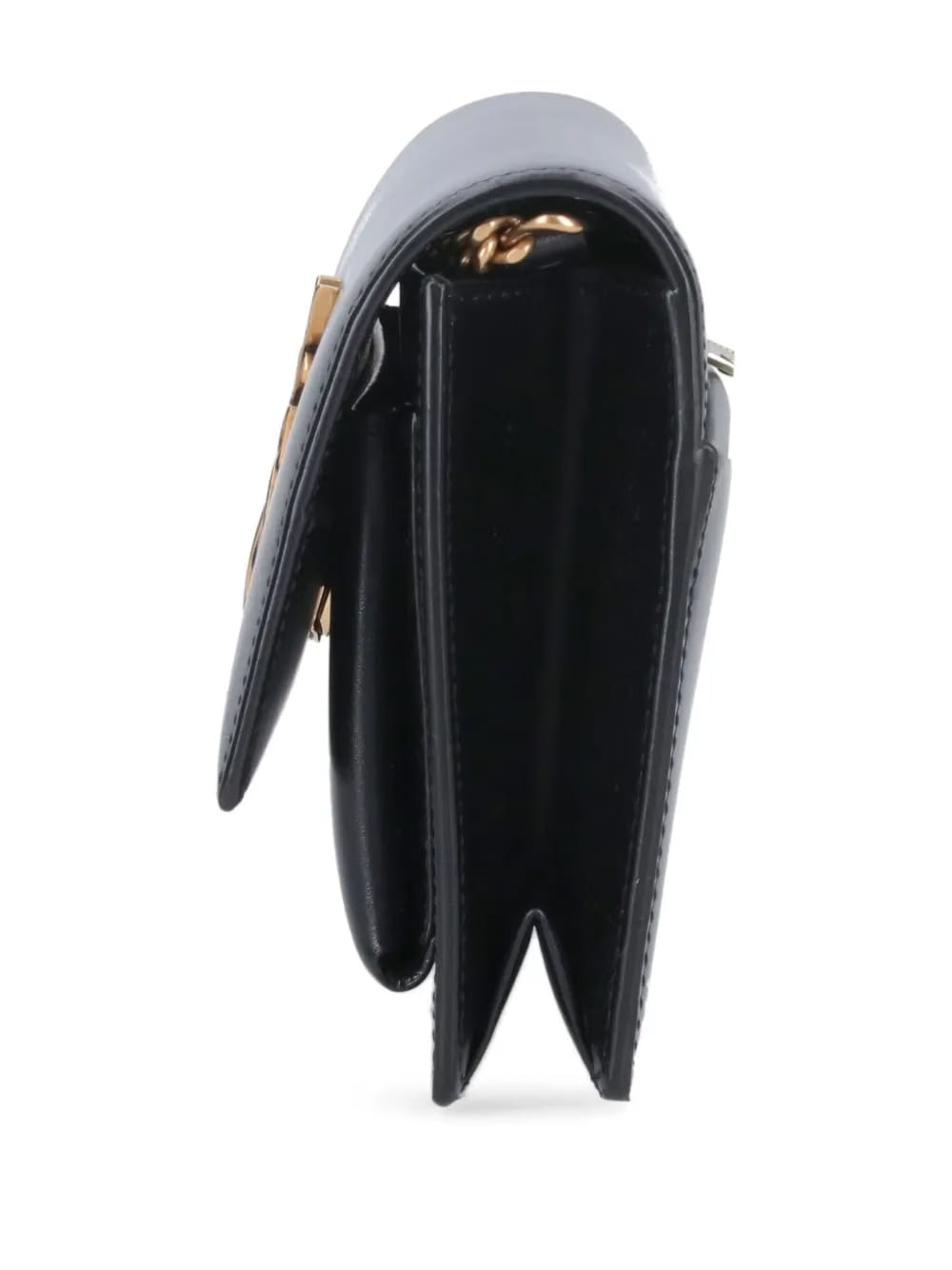 logo-plaque chain-strap clutch bag