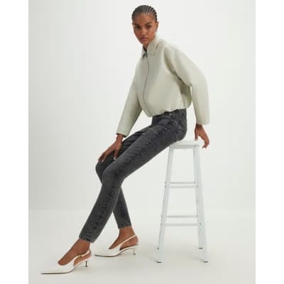 Black Mid Rise Sculpt Skinny Jeans
