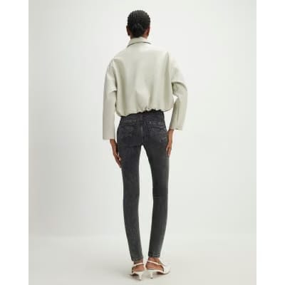 Black Mid Rise Sculpt Skinny Jeans
