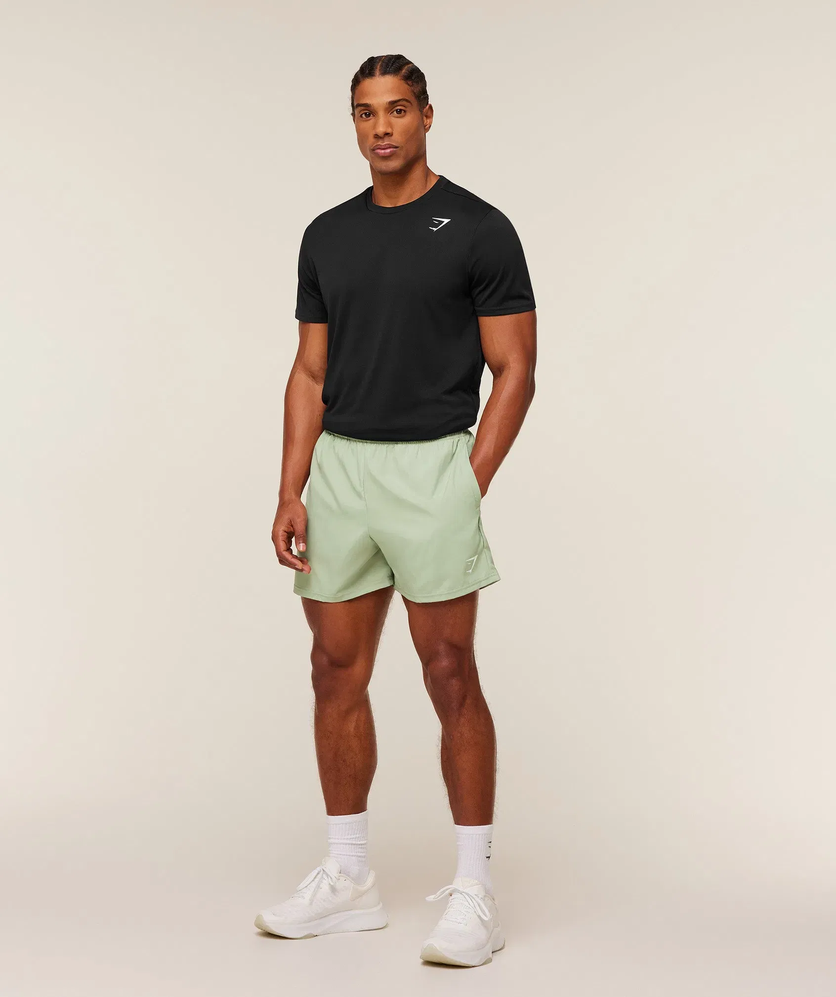 Gymshark Arrival 5" Shorts - GS Haze Green