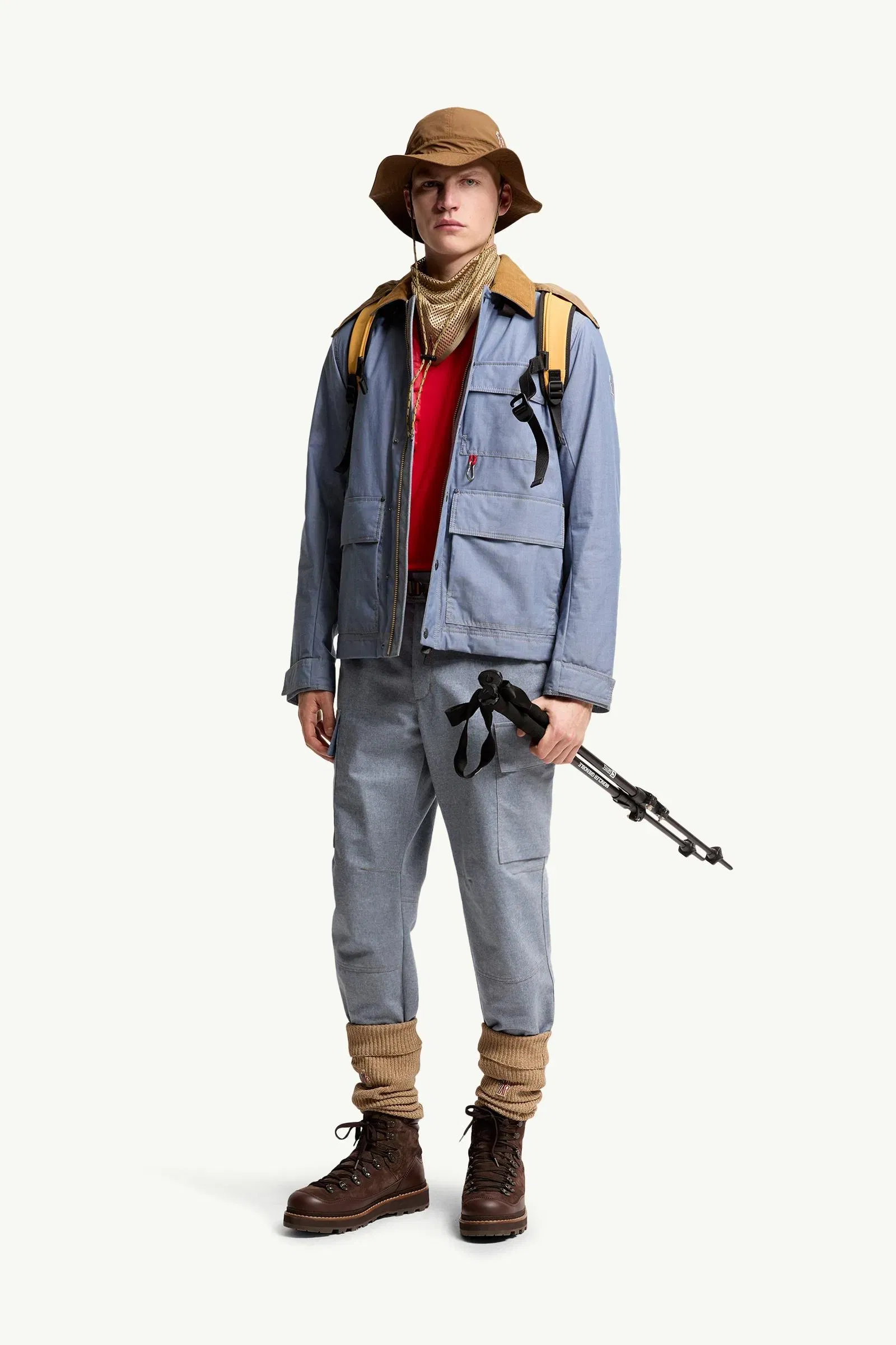 Moncler Chambray Jogging Pants Light Blue Light Blue