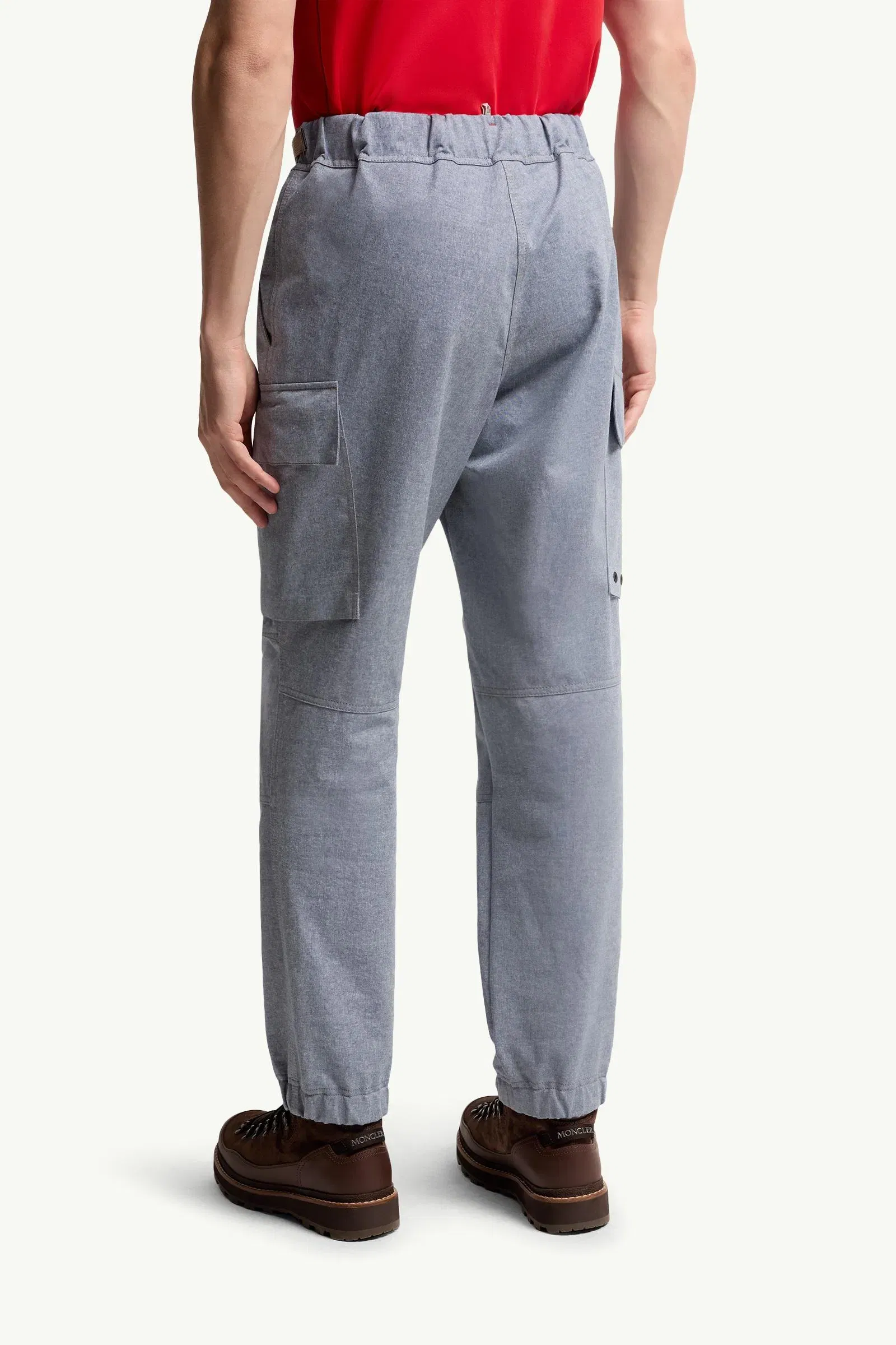 Moncler Chambray Jogging Pants Light Blue Light Blue