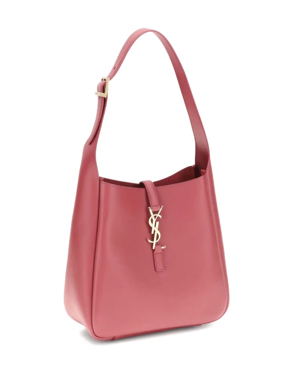 leather YSL logo shoulder bag