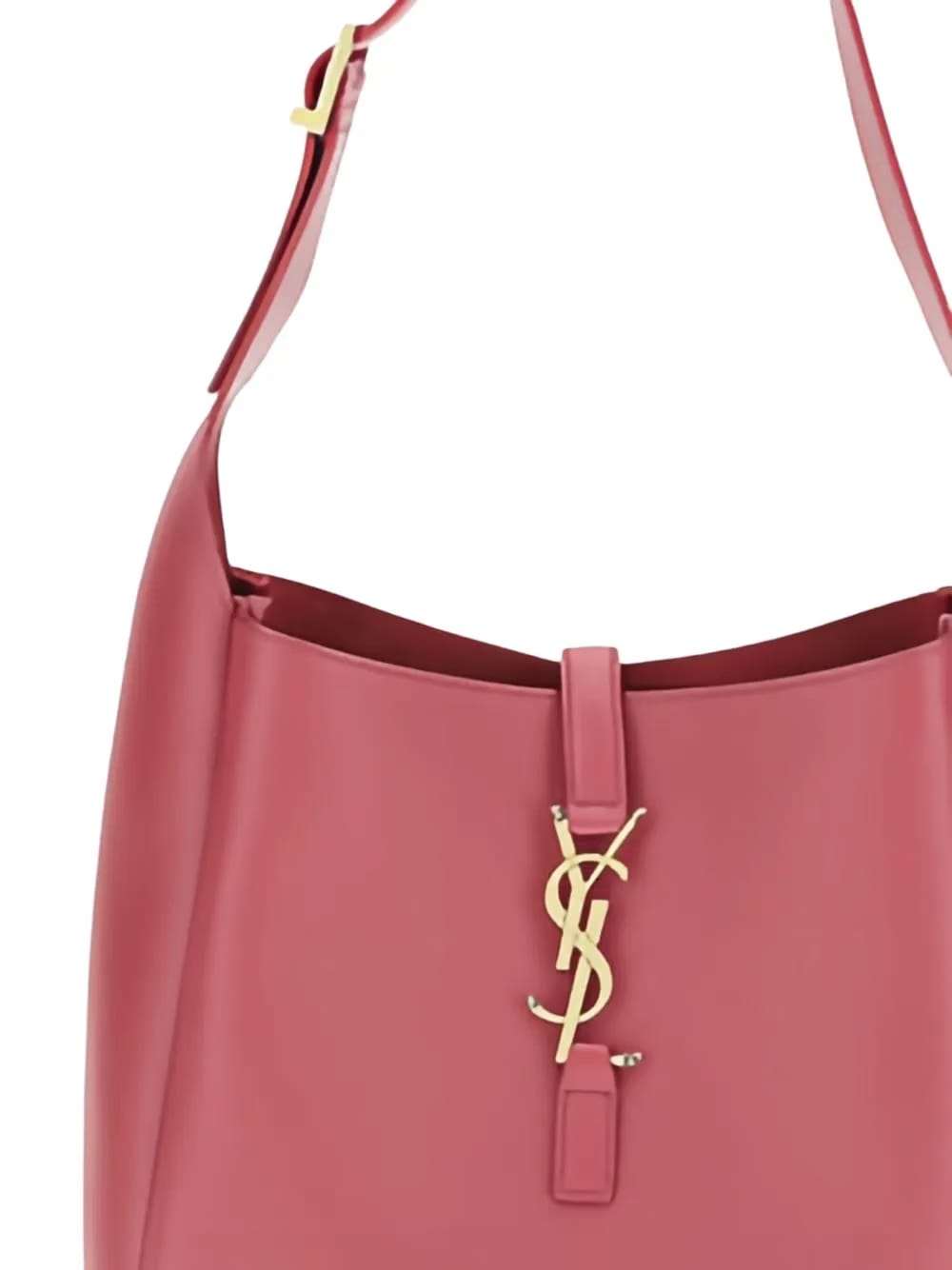 leather YSL logo shoulder bag
