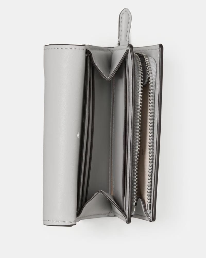 Bridget Mirror Metallic Small L-zip Wallet