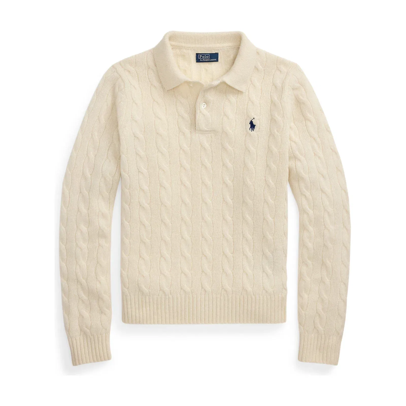 Cable Knitted Long Sleeve Crew Neck Jumper