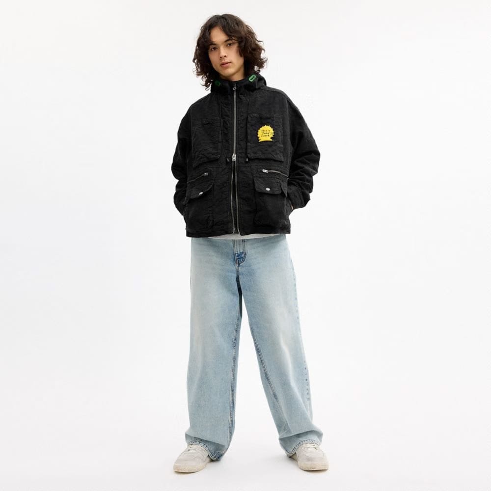 Coach Coach | Brain Dead Chore Jacket With Hood Black Signature