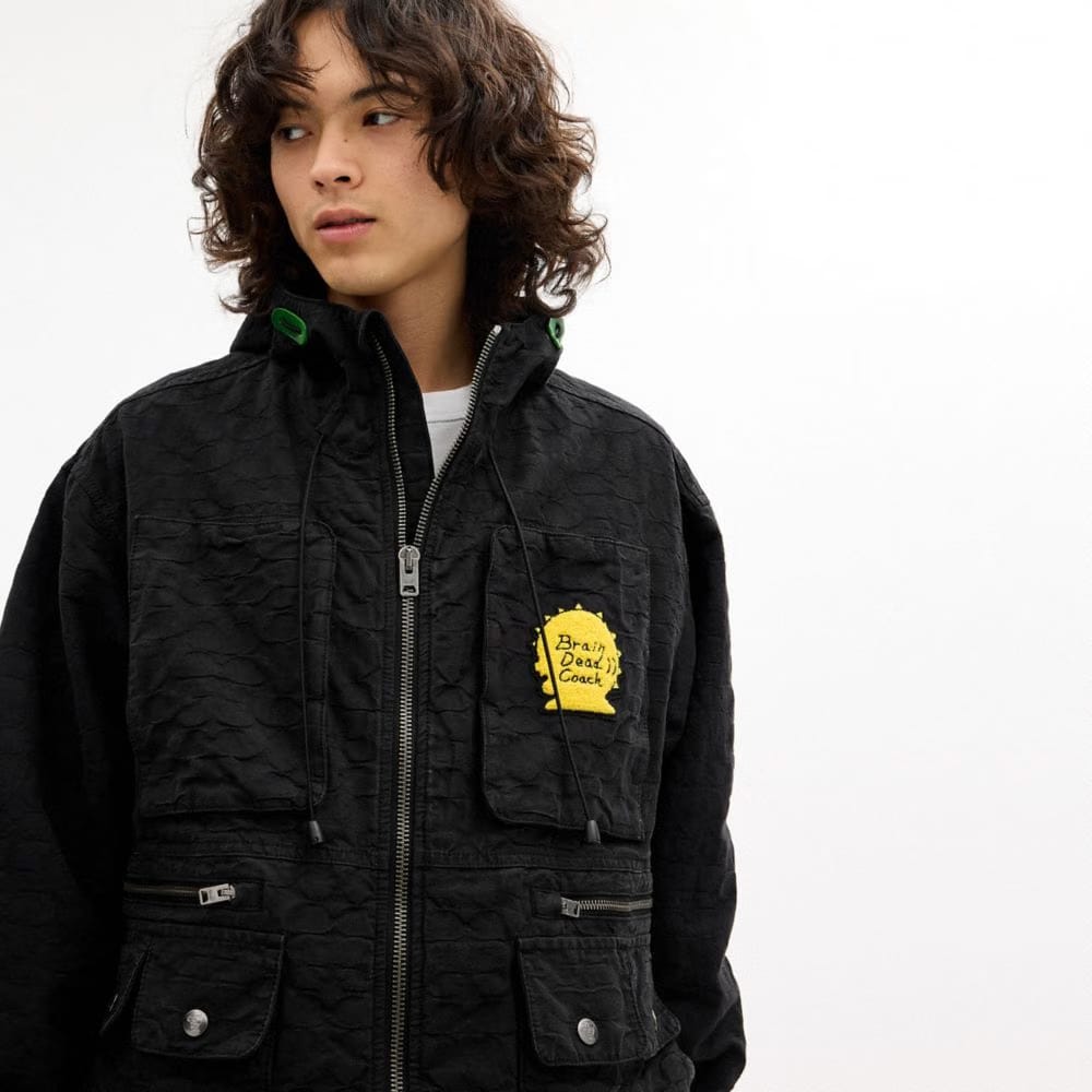 Coach Coach | Brain Dead Chore Jacket With Hood Black Signature