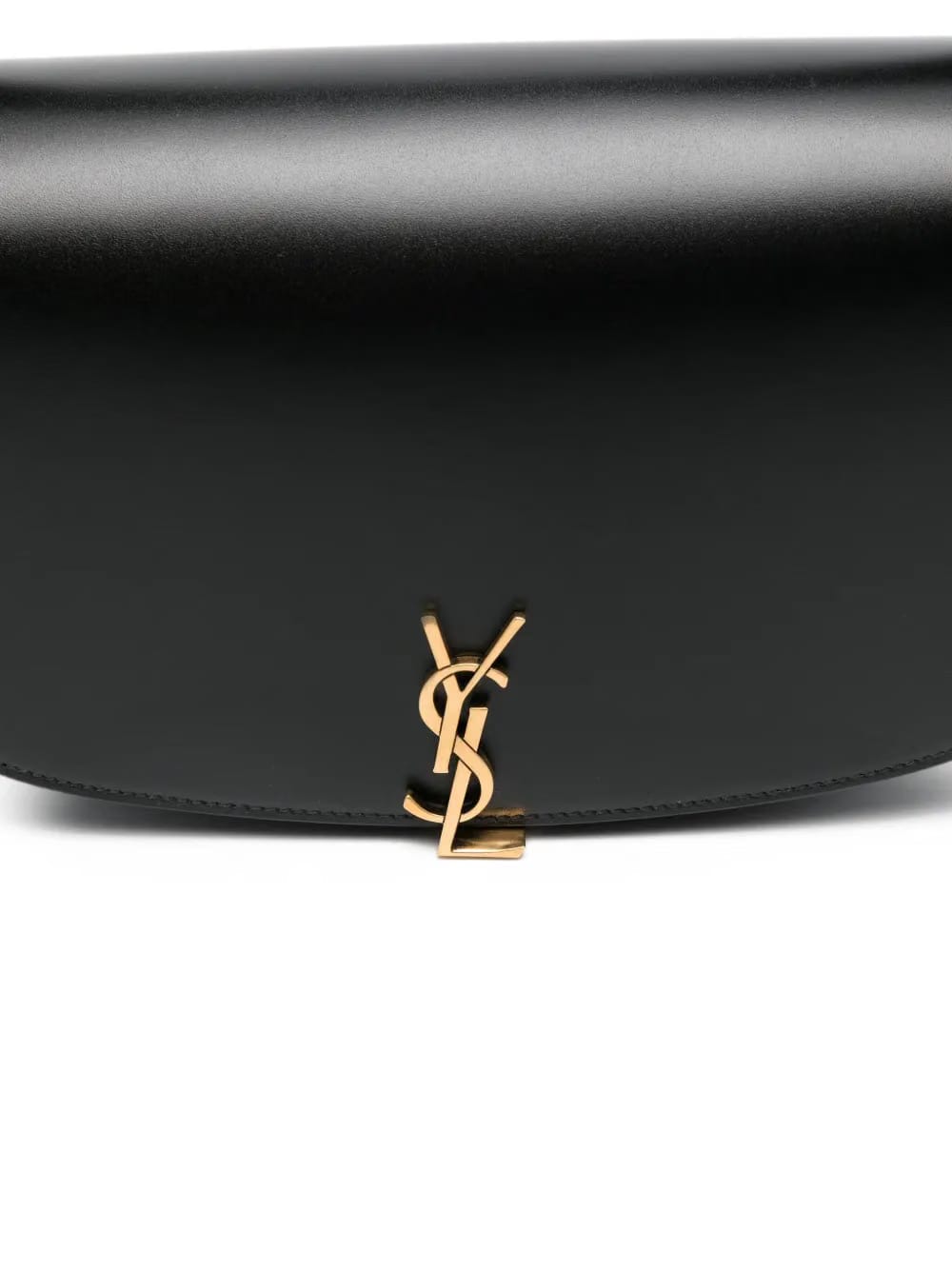 logo-plaque curved shoulder bag