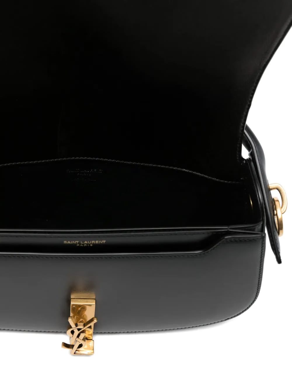 logo-plaque curved shoulder bag