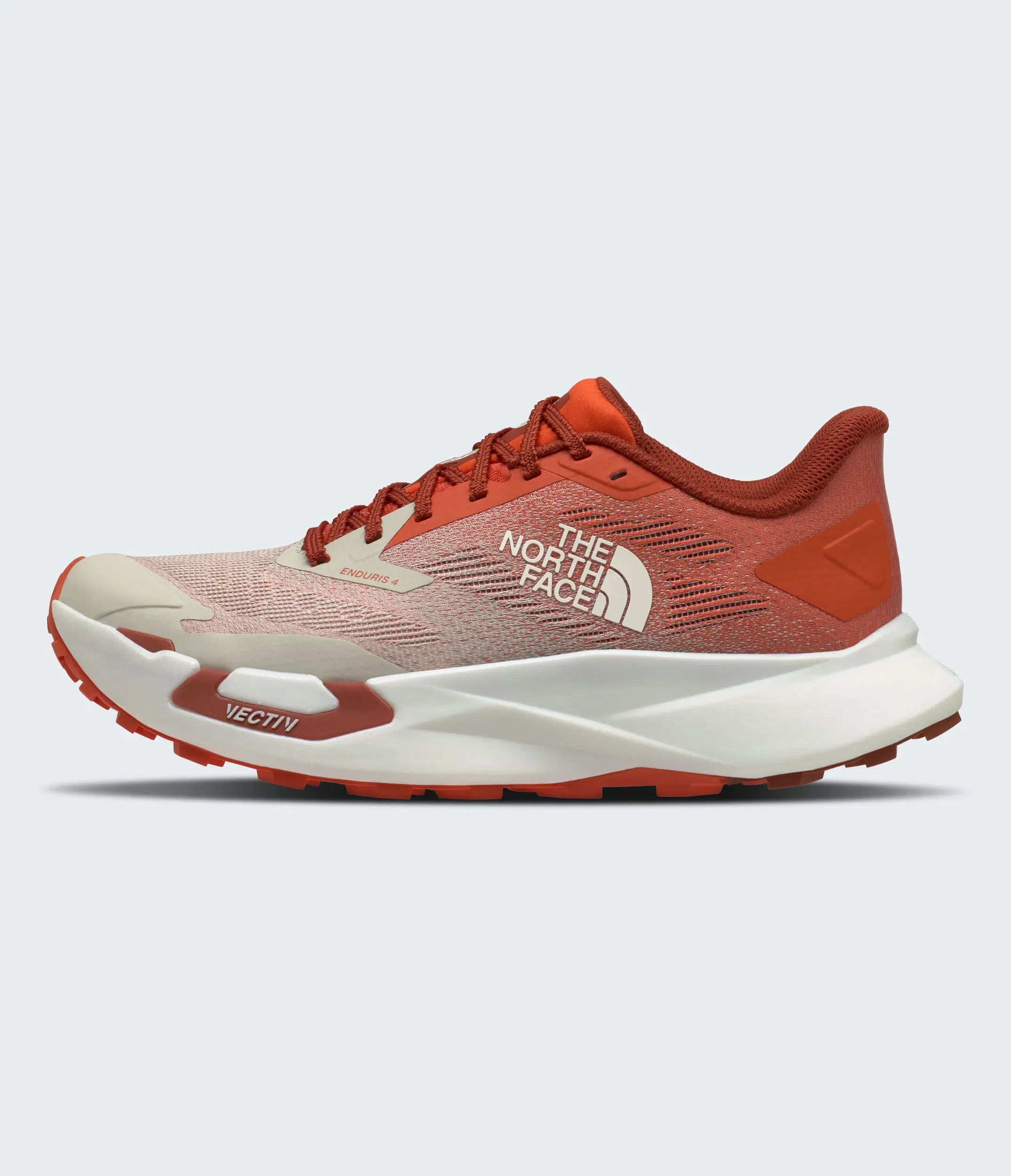 The North Face Mens Vectiv Enduris 4 Shoes Lava Red Lava Red