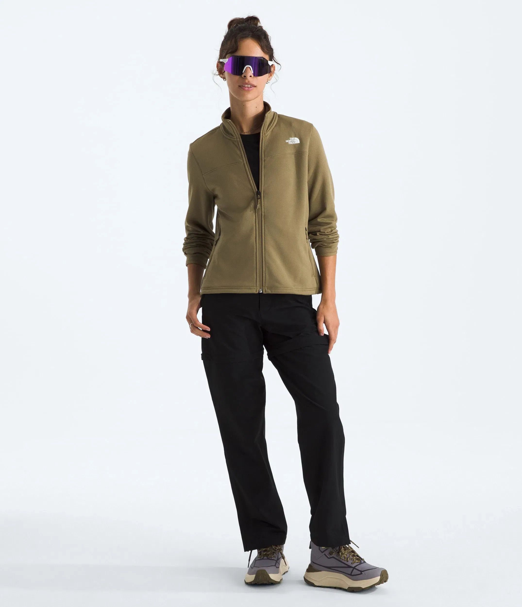 The North Face Women’s Cedar Trail Grid Fleece Jacket Cedar
