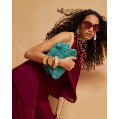 Red Halter Neck Balloon Leg Jumpsuit