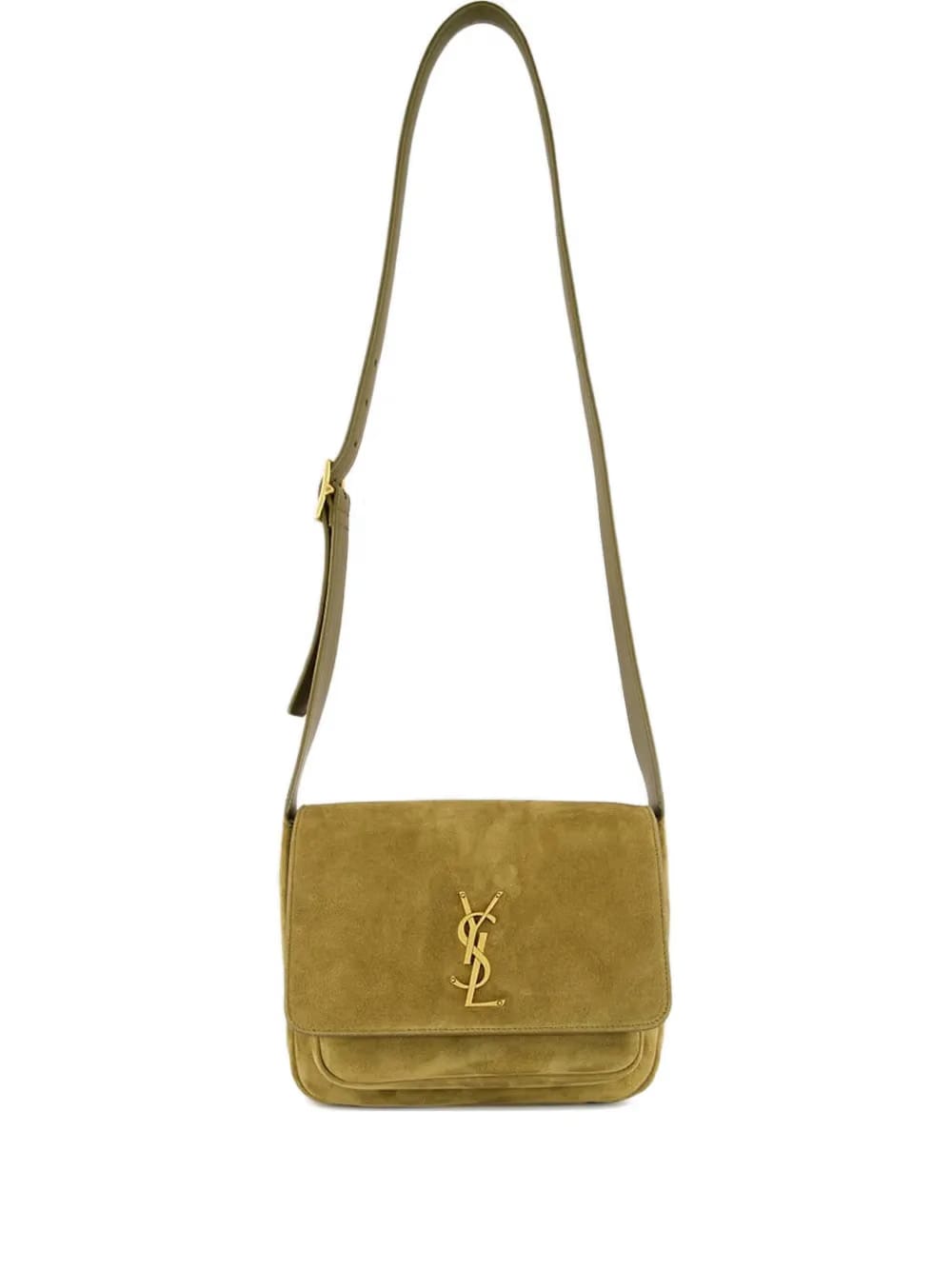 small Niki suede satchel bag