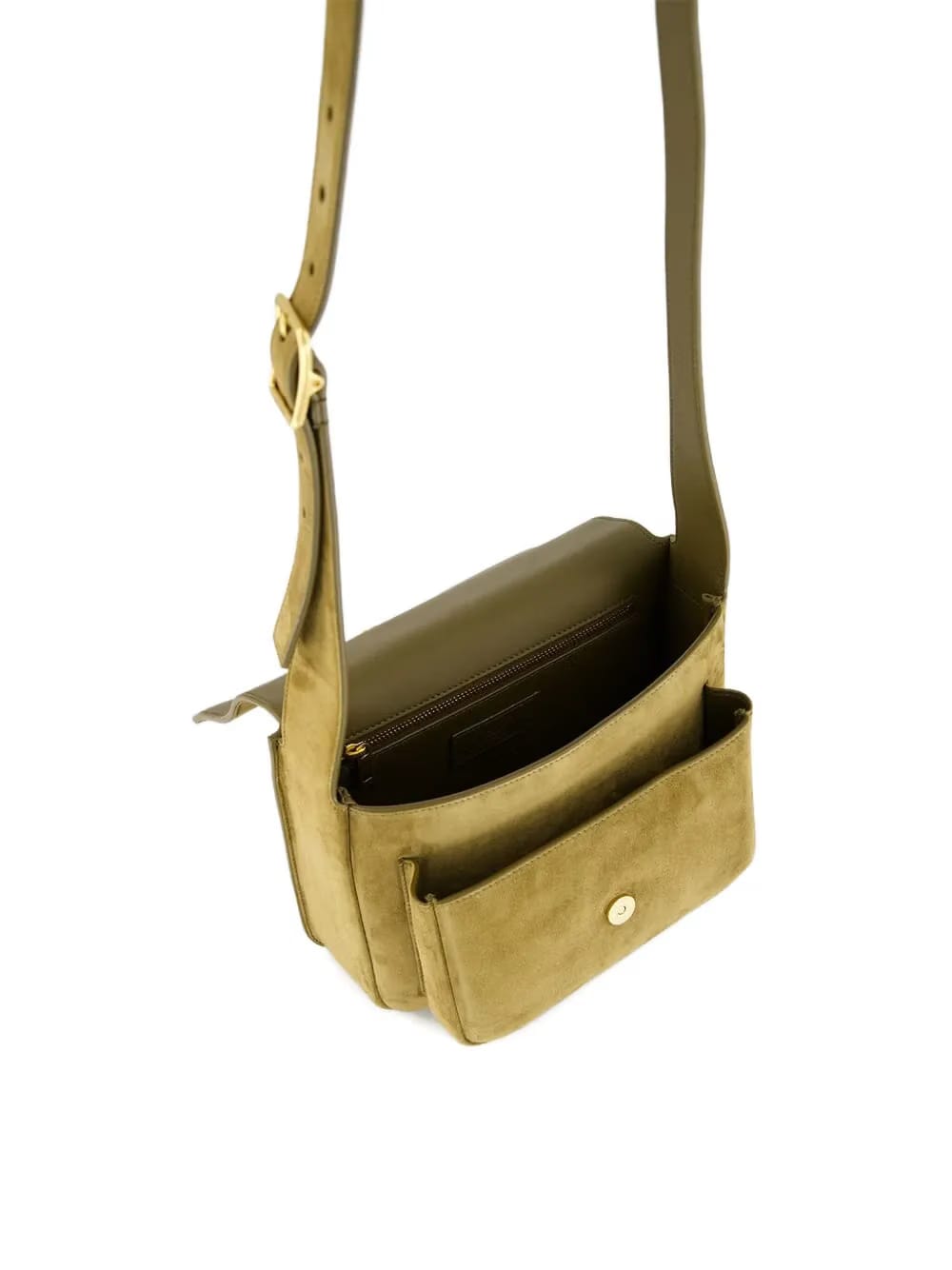 small Niki suede satchel bag