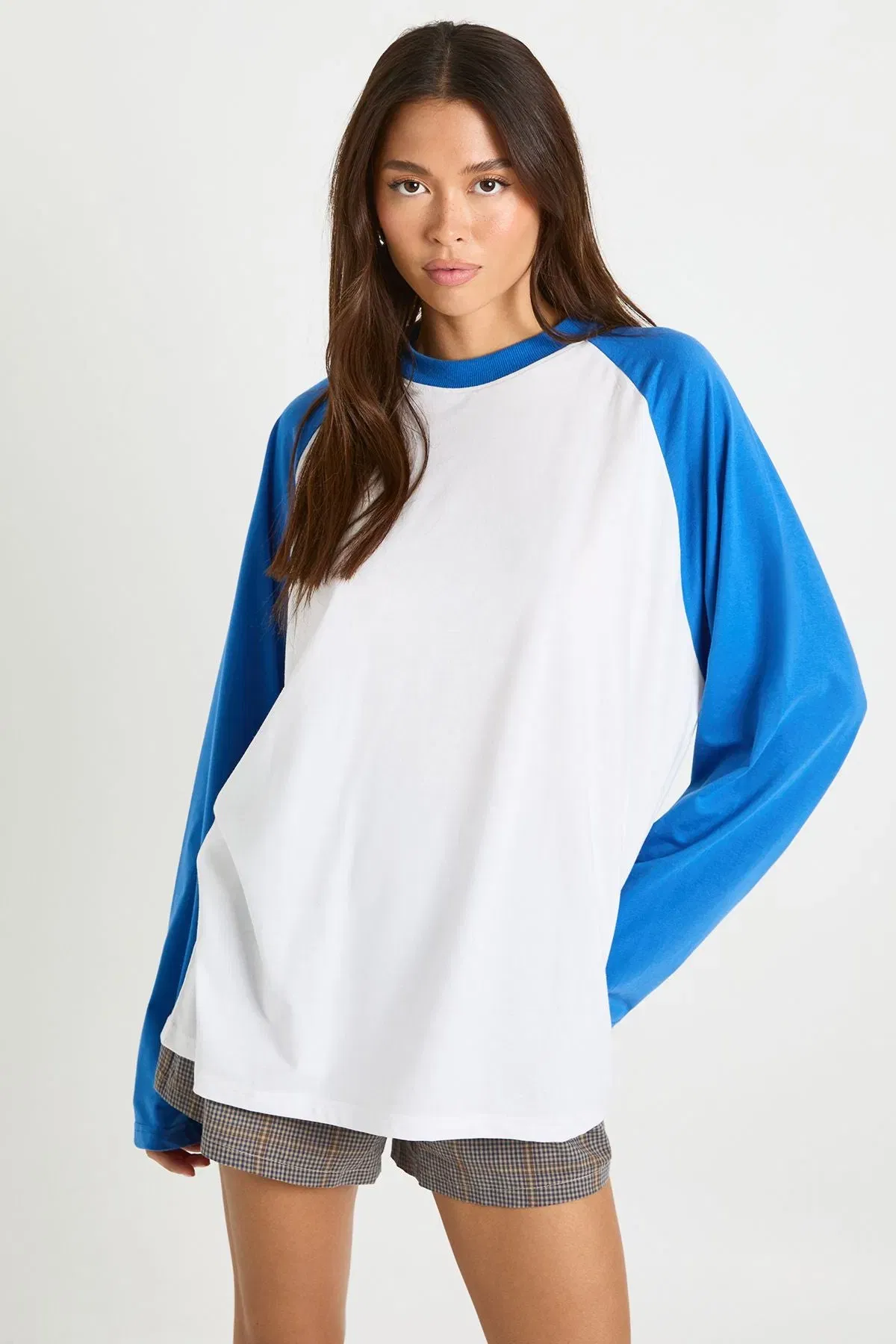 Contrast Raglan Long Sleeve Top