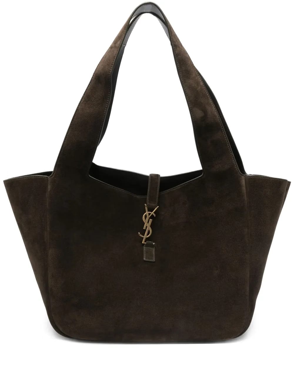 Le 5 à 7 Bea suede logo-plaque tote bag