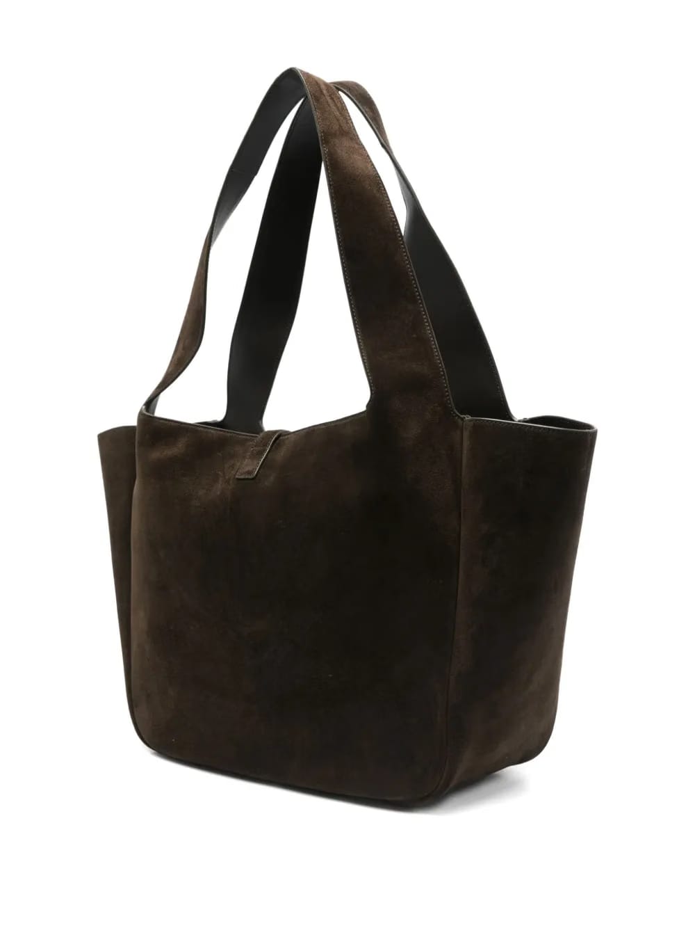 Le 5 à 7 Bea suede logo-plaque tote bag