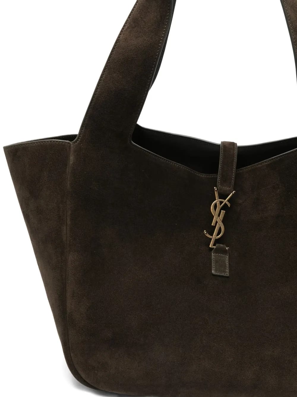 Le 5 à 7 Bea suede logo-plaque tote bag