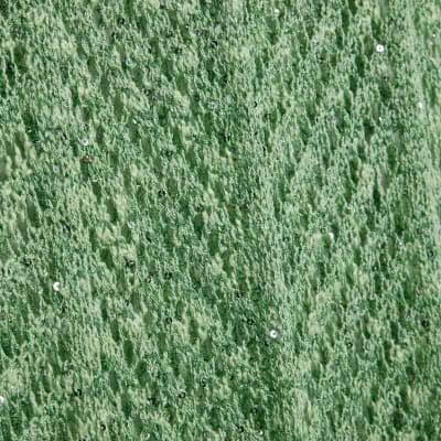 Green Sleeveless Lurex Knit Maxi beach dress