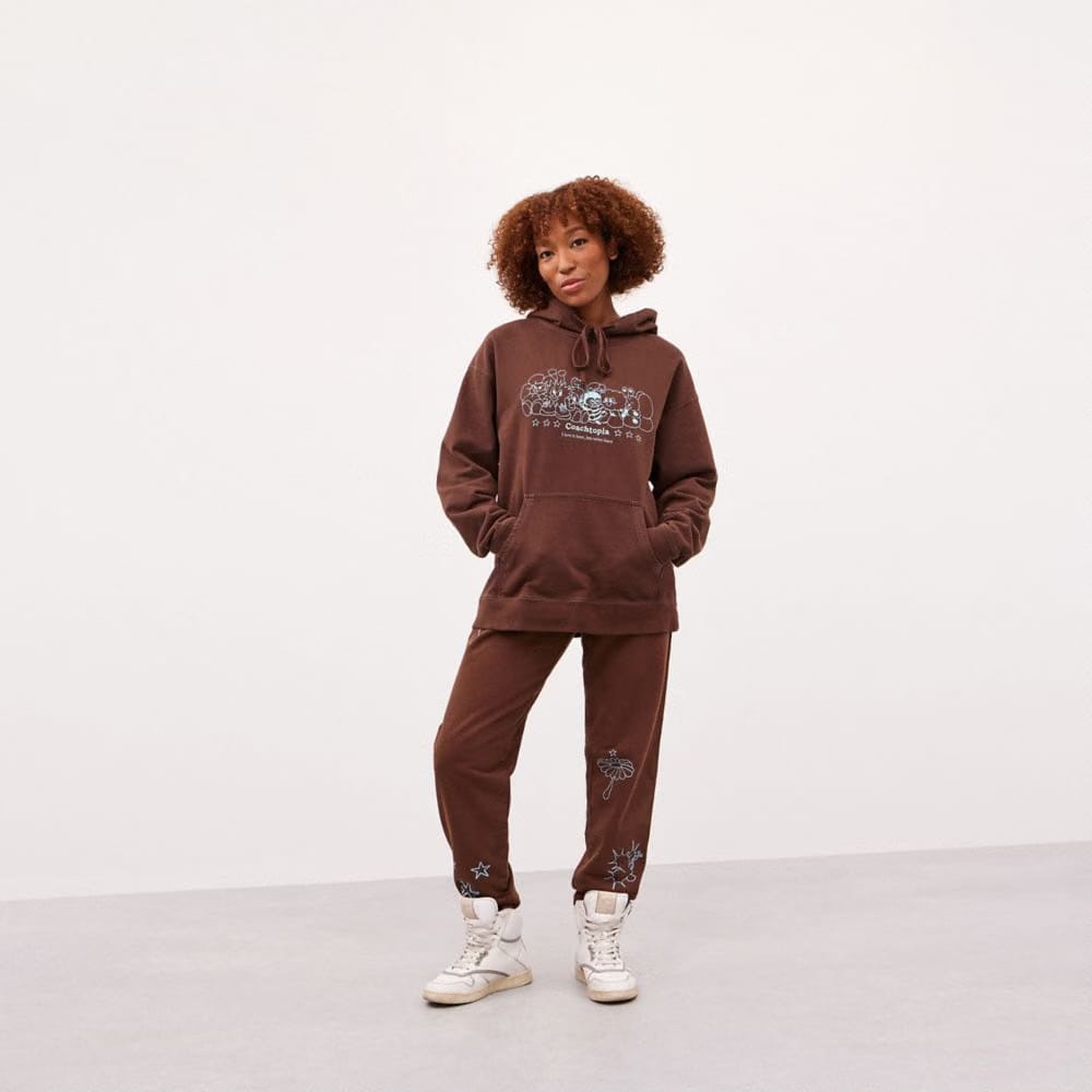 Hoodie With Coachtopia Creatures Print