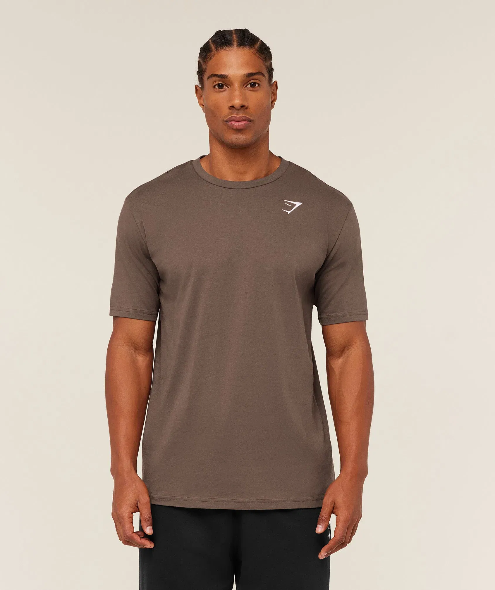 Gymshark Crest T-Shirt - Soft Brown