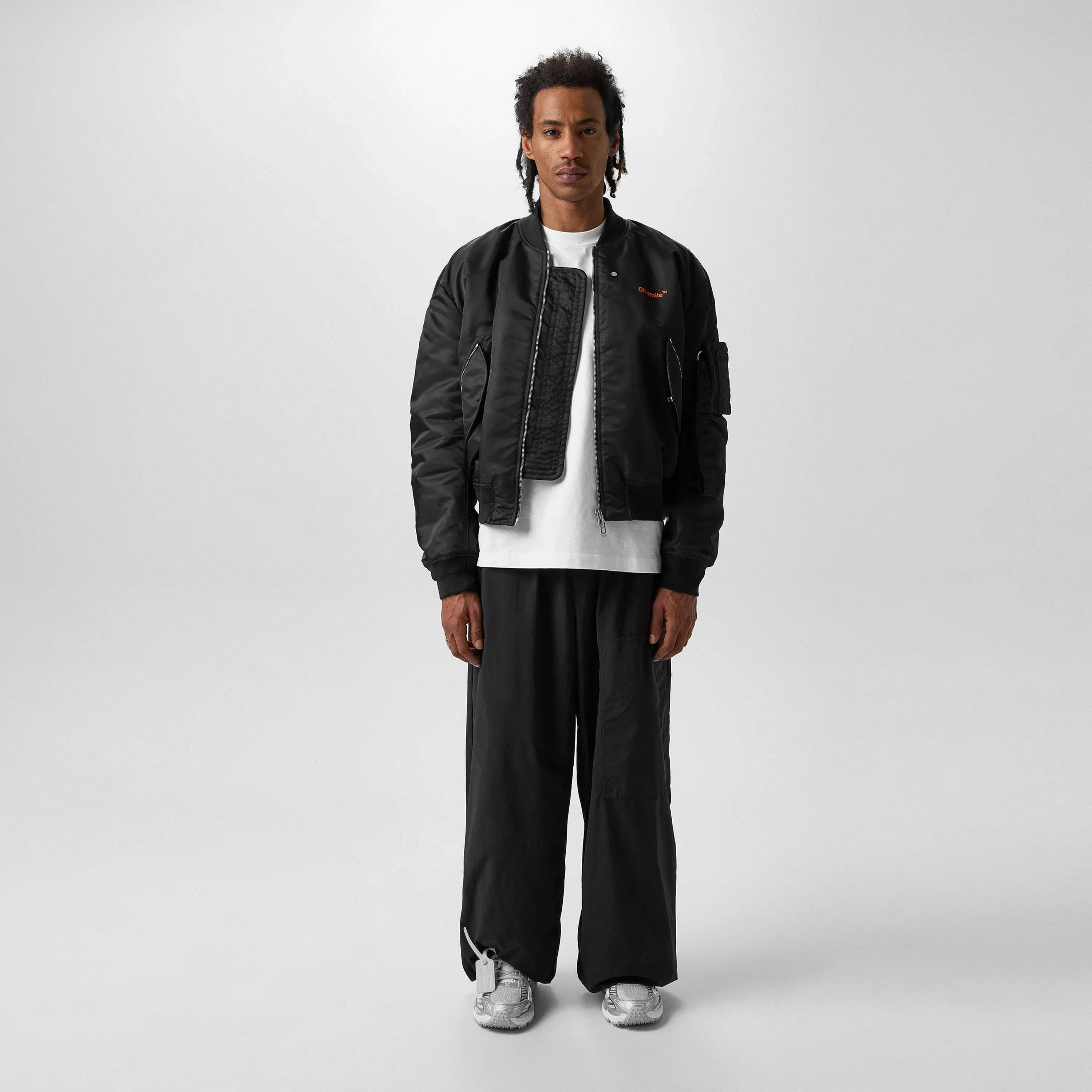Relaxed Fit Wide Leg Trousers