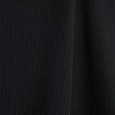 Black Short Sleeve Lace Trim Ruched Top