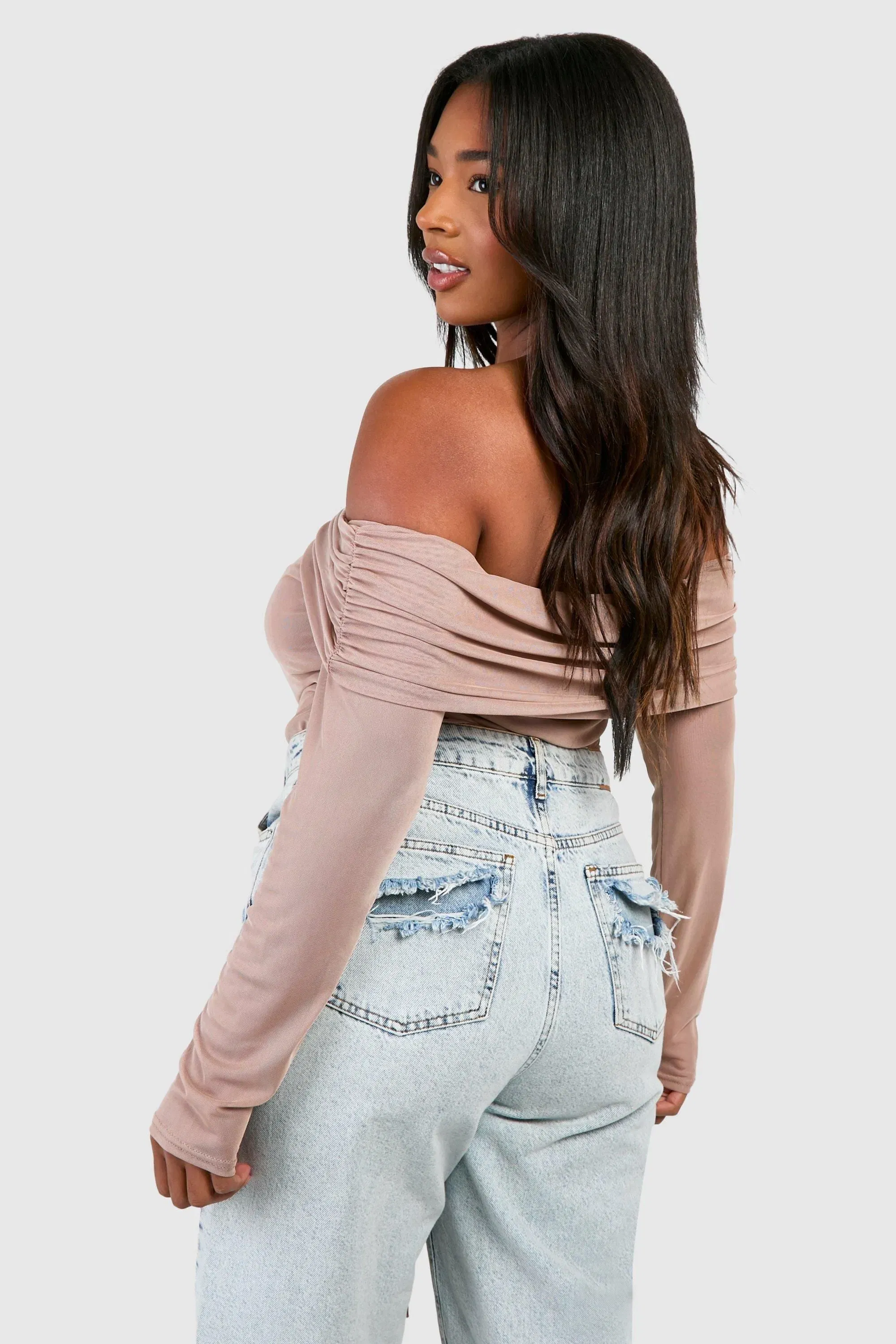 Plus Long Sleeve Keyhole Bodysuit