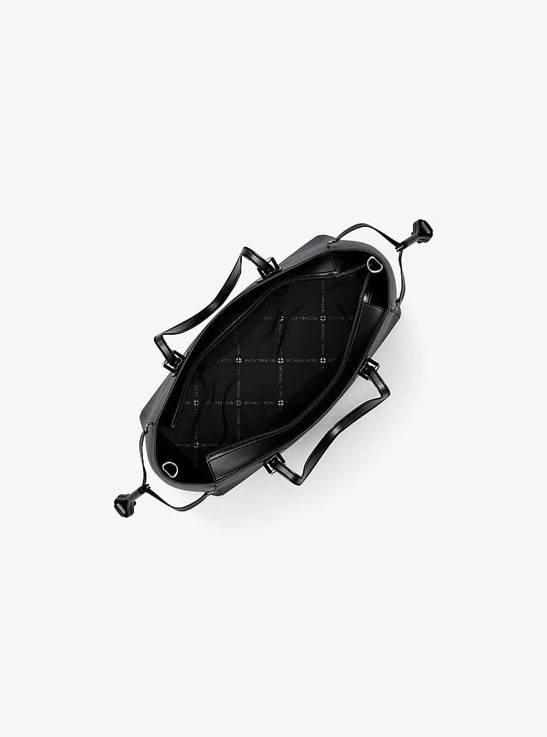 Michael Kors Voyager Extra-Small Pebbled Leather Convertible Crossbody Bag Black