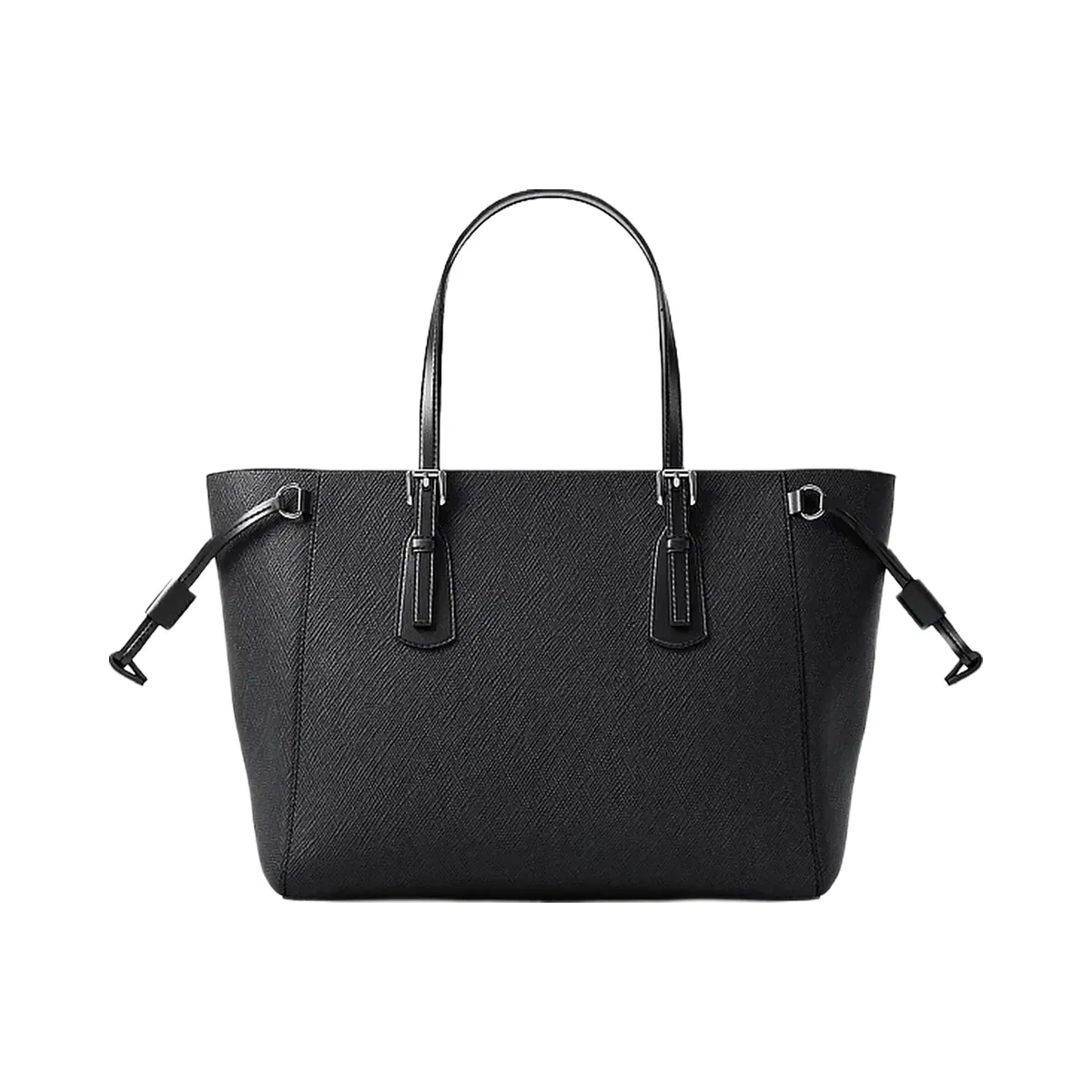 Michael Kors Voyager Extra-Small Pebbled Leather Convertible Crossbody Bag Black