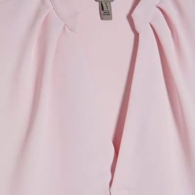 Pink Notch Neck T-shirt
