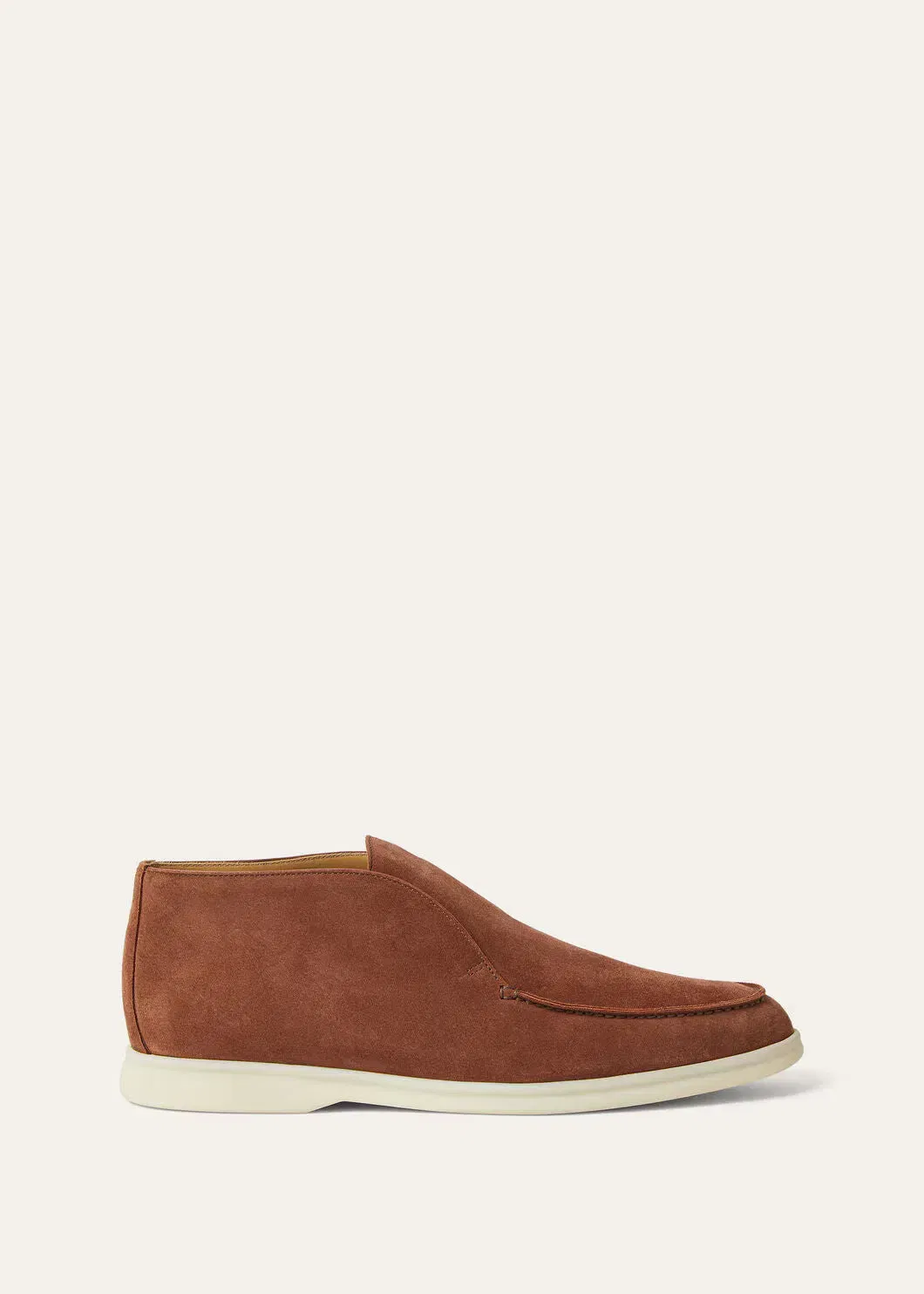 LoroPiana Open Walk Ankle Boot Brown Whiskey