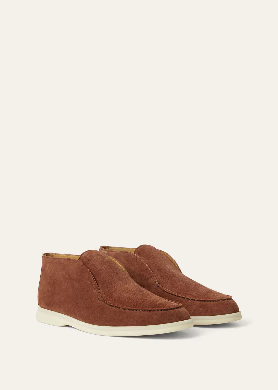 LoroPiana Open Walk Ankle Boot Brown Whiskey