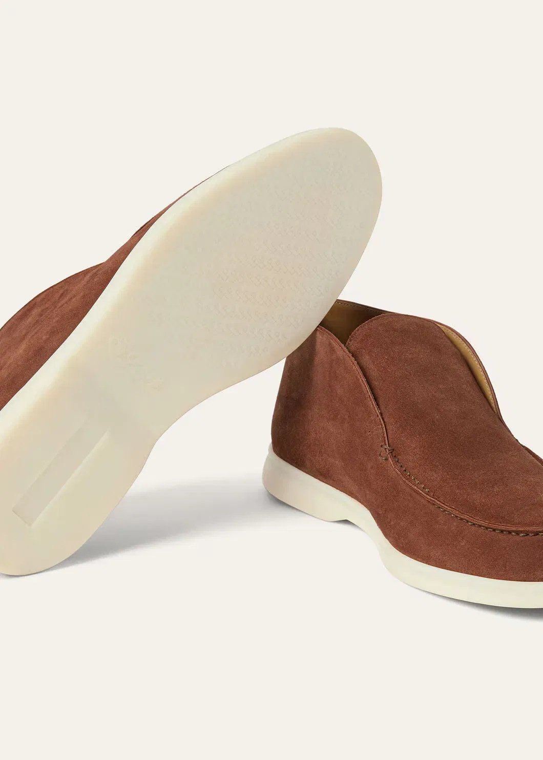 LoroPiana Open Walk Ankle Boot Brown Whiskey