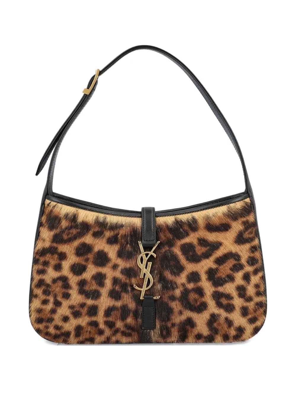 Le 5 à 7 leopard-print clasp shoulder bag