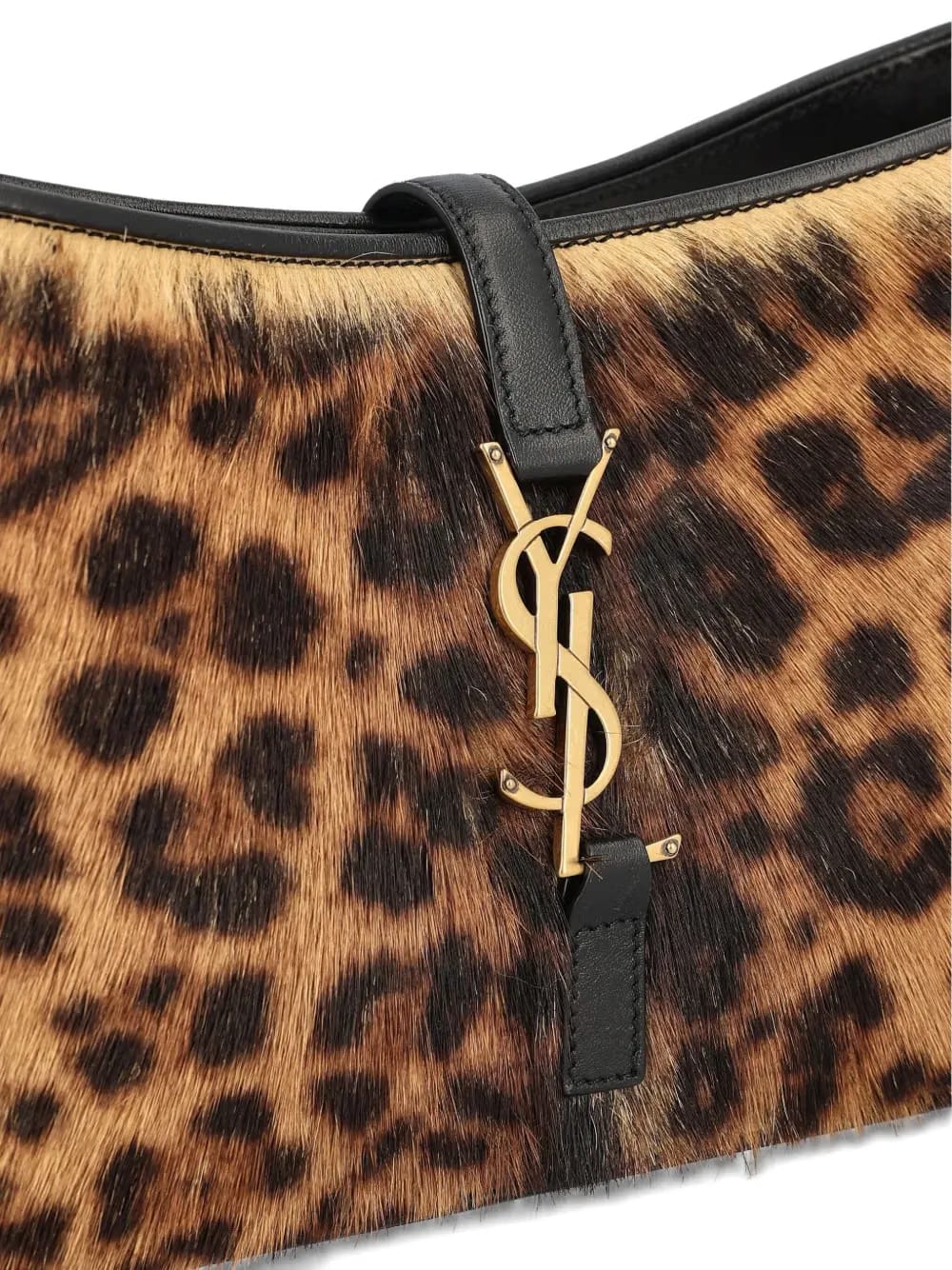 Le 5 à 7 leopard-print clasp shoulder bag
