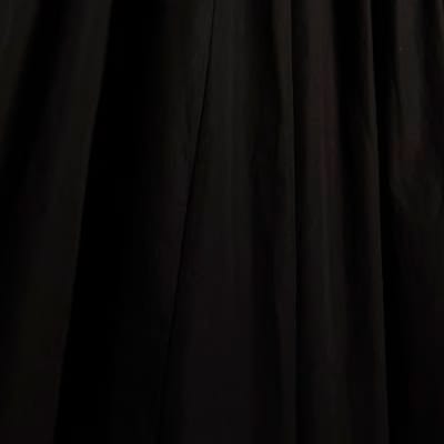 Black Short Sleeve Hybrid Drape Maxi Dress