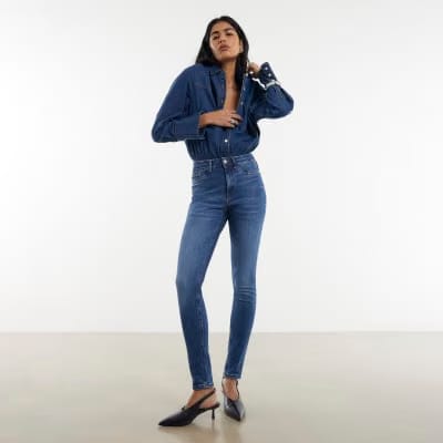 Blue Molly Sculpt Skinny Jeans