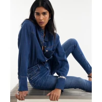 Blue Molly Sculpt Skinny Jeans