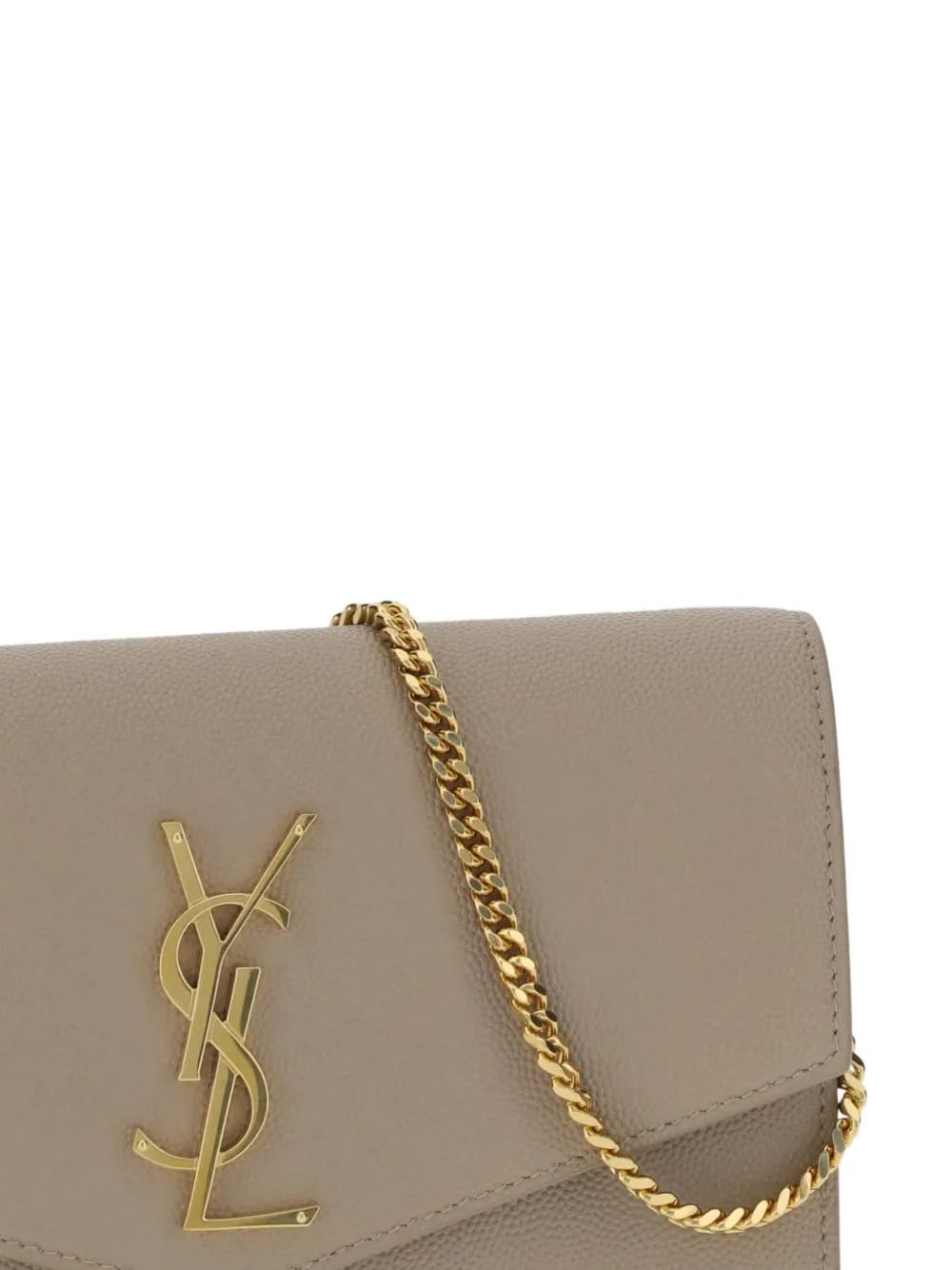 Uptown envelope leather clutch bag