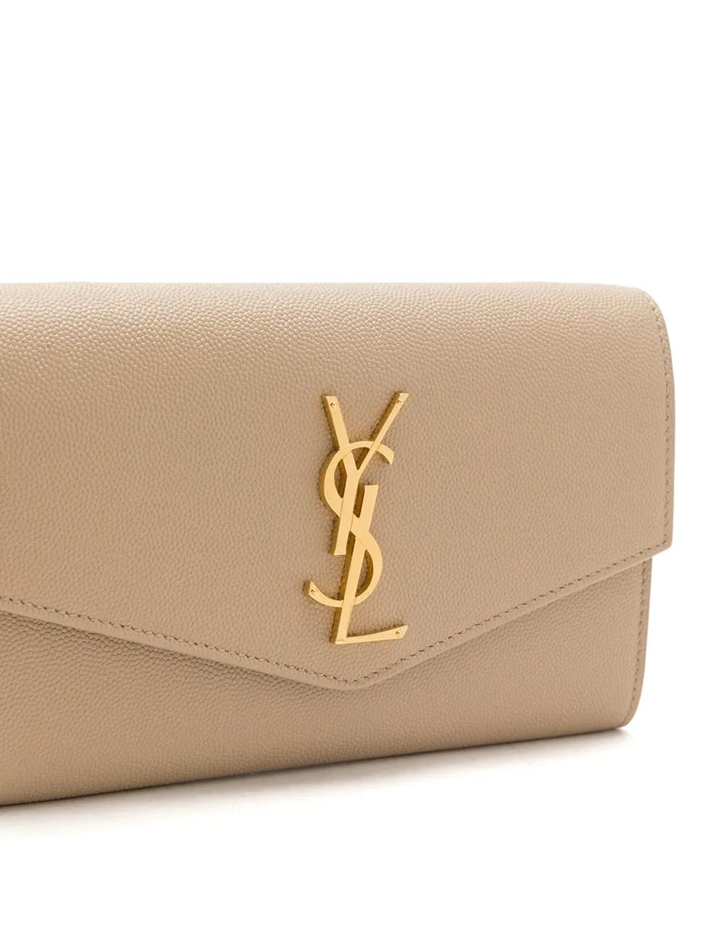 Uptown envelope leather clutch bag