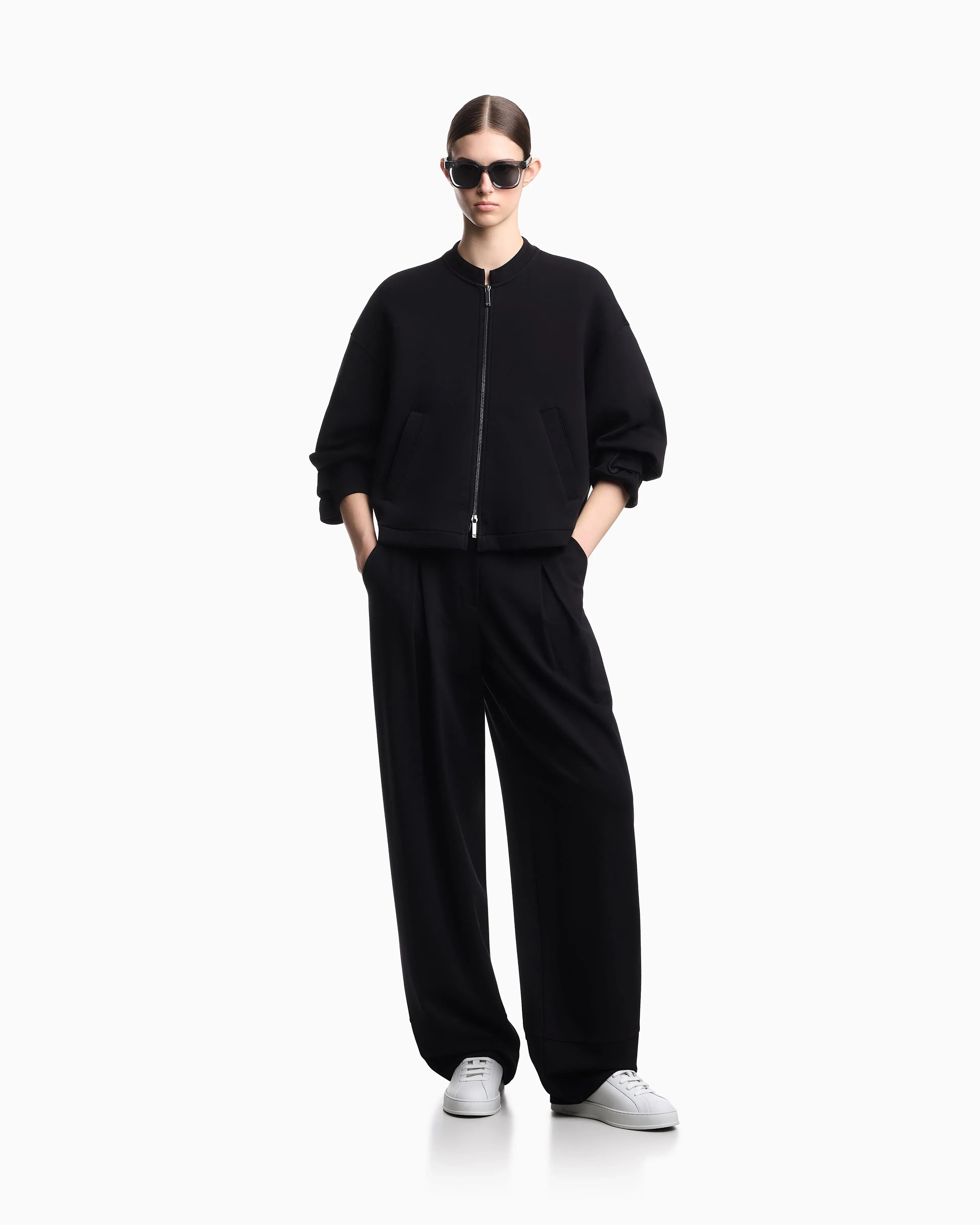 Emporio Armani Double stretch jersey blouson