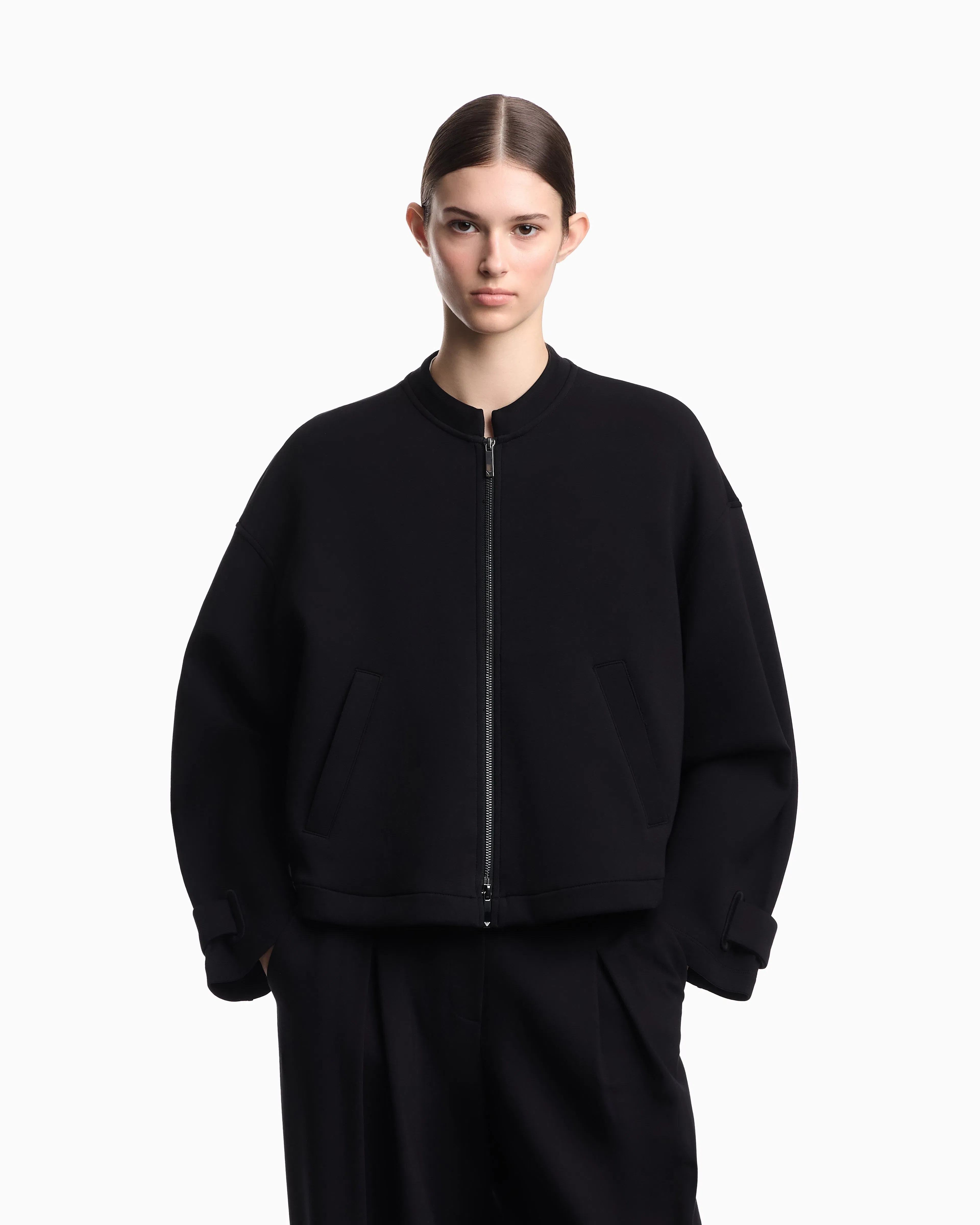 Emporio Armani Double stretch jersey blouson