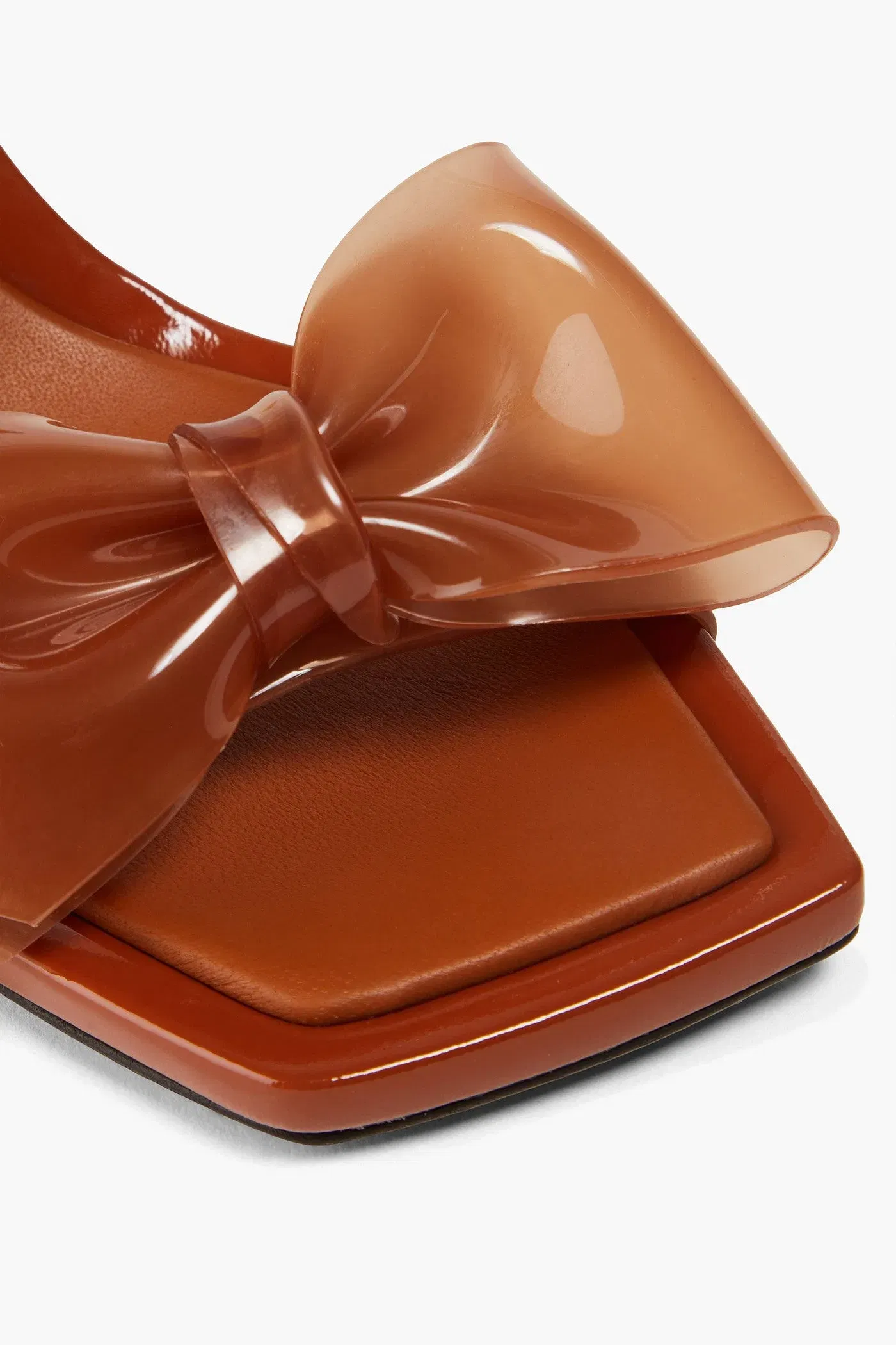 Zimmermann Bow-Detailed Pvc Sandals Brown Women's