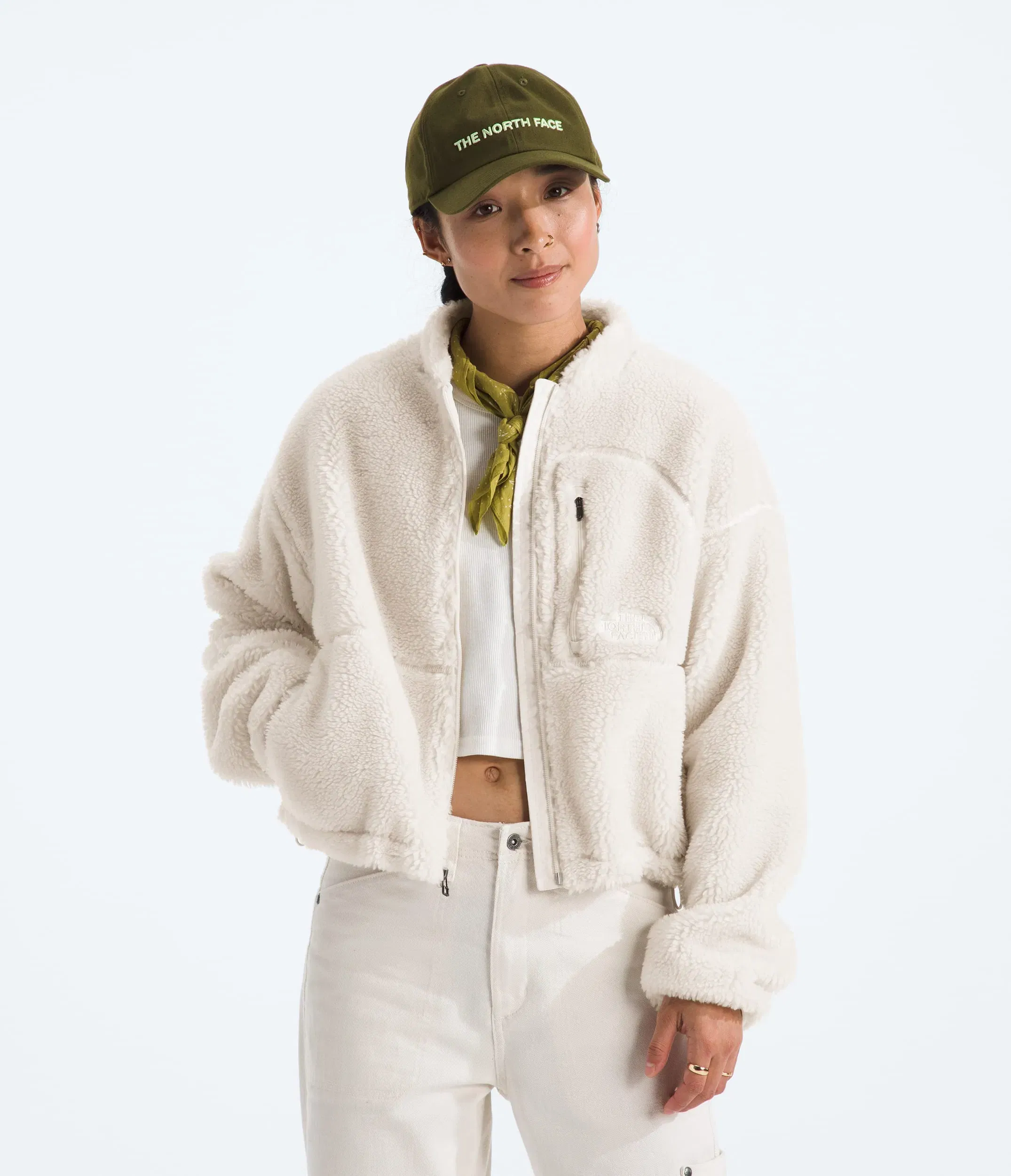The North Face Women’s Extreme Pile 2 Full-Zip Jacket White Dune