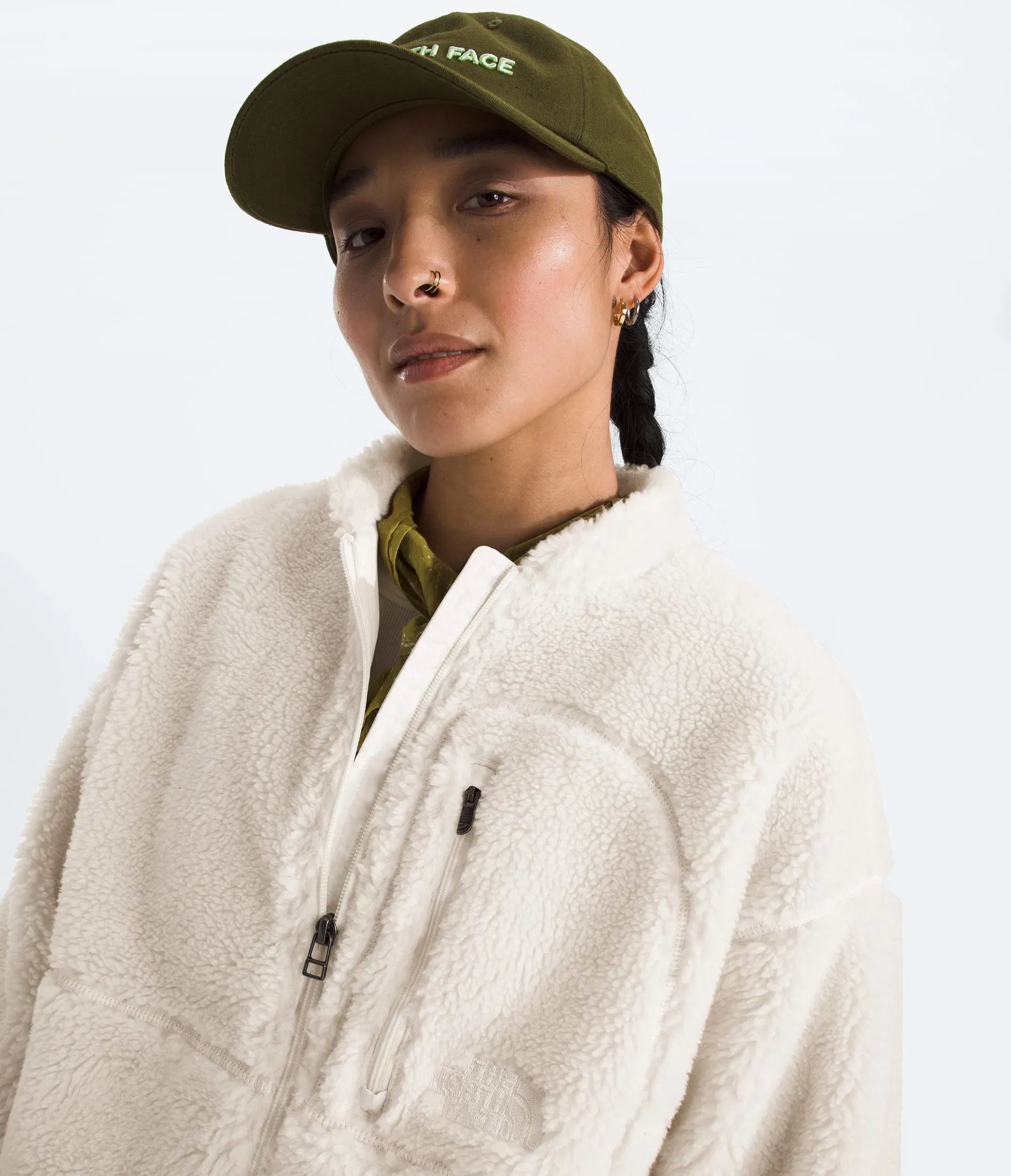 The North Face Women’s Extreme Pile 2 Full-Zip Jacket White Dune