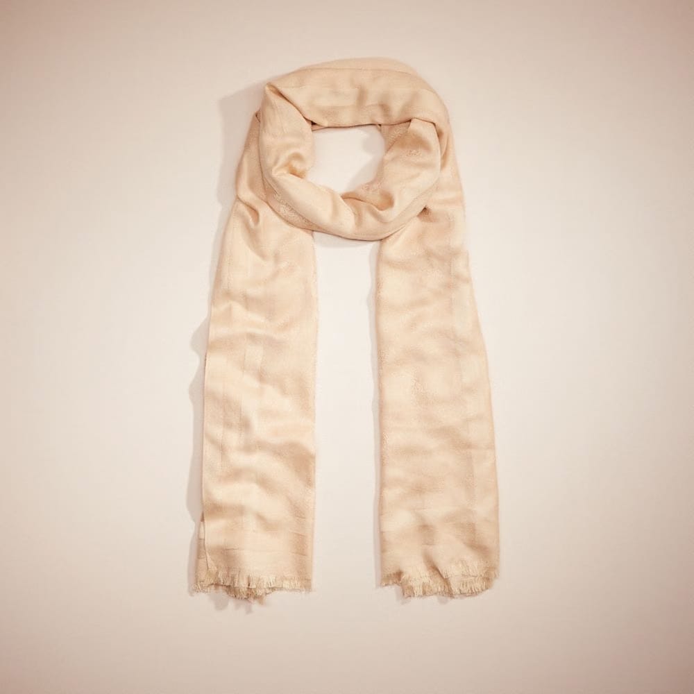 Restored Horse And Carriage Print Jacquard Stole